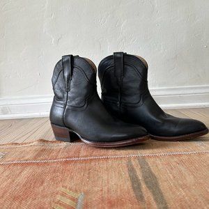 Tecovas Ankle Boots - Black Leather